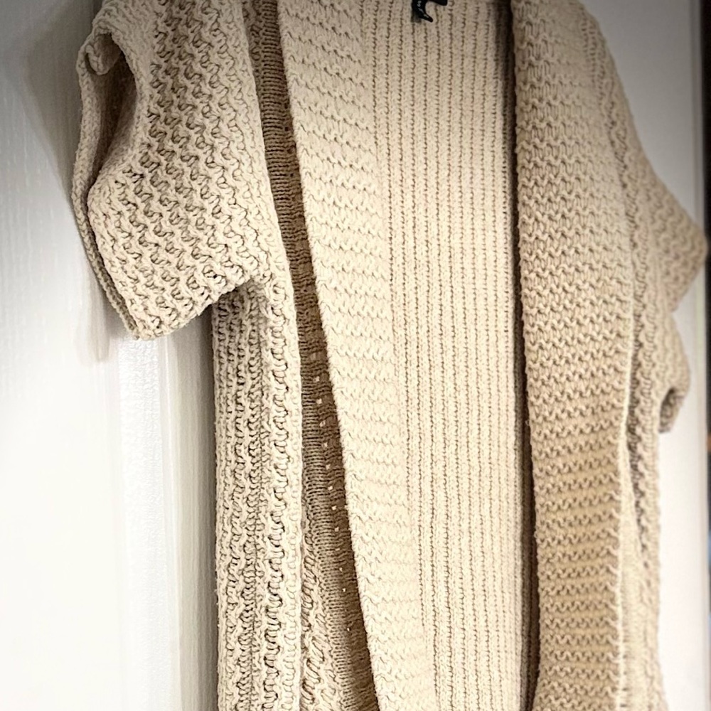Brave Soul Women's Cream Open-Front Cardigan - Picture 2 of 6